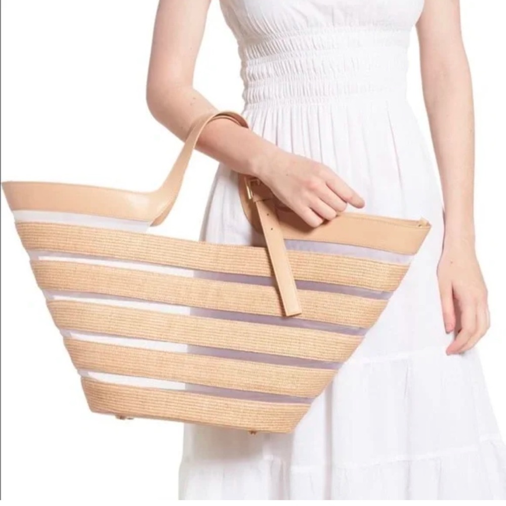 Cult Gaia Laszlo Large Straw Tote NWT
